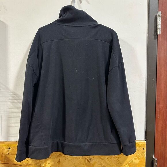 Mondetta XL Black Full Zip fleece Jacket Casual Mid-Length - Picture 3 of 3